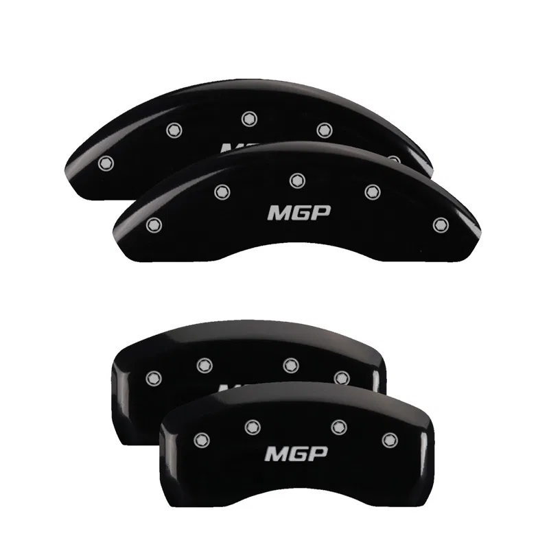 20220SMGPBK – MGP CALIPER Caliper Cover, Set of 4 MGP Logo Powder Coated Black Aluminum